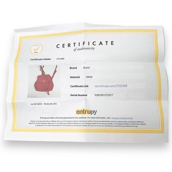 Gucci Marmont Metallasse Quilted Chevron Leather Drawstring Backpack Mini GG Red - Picture 11 of 16